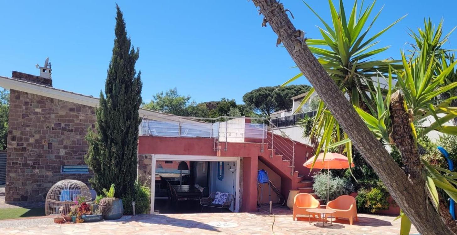 Villa Palm' Issambres 6-7 Personnes, Clim, Avec Piscine, Jardin Et Parking Prives La Garonnette-Plage Exteriér fotografie
